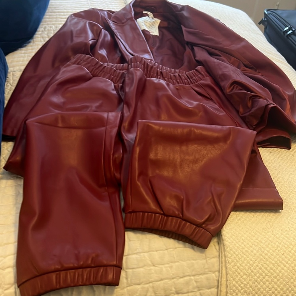 Leather Red Suit